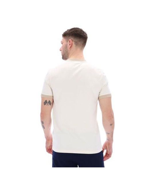 Sergio Tacchini White Gardenia Humus Master T-Shirt for men