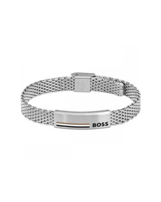 Boss Metallic Steel Alen Bracelet for men