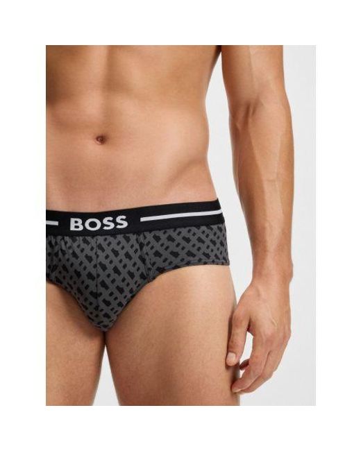 Boss Black Assorted 3-Pack Bold Design Brief for men