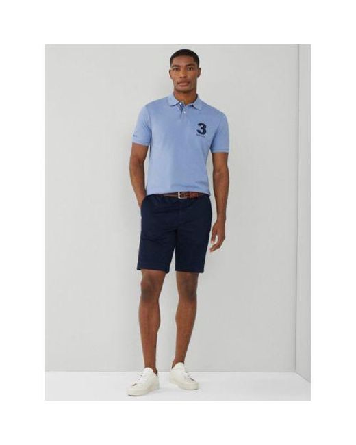 Hackett Blue Heritage Number Polo Shirt for men