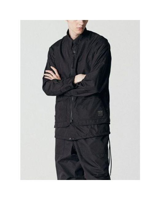 Taion Black Reversible Military Gilet for men