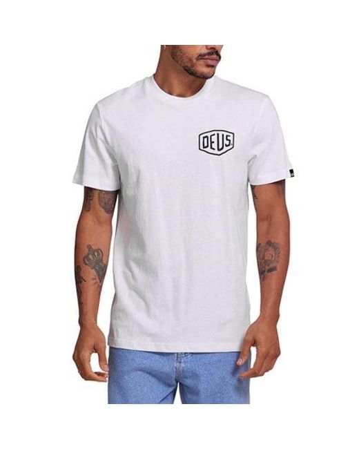 Deus Ex Machina White Classic Parilla T-Shirt for men