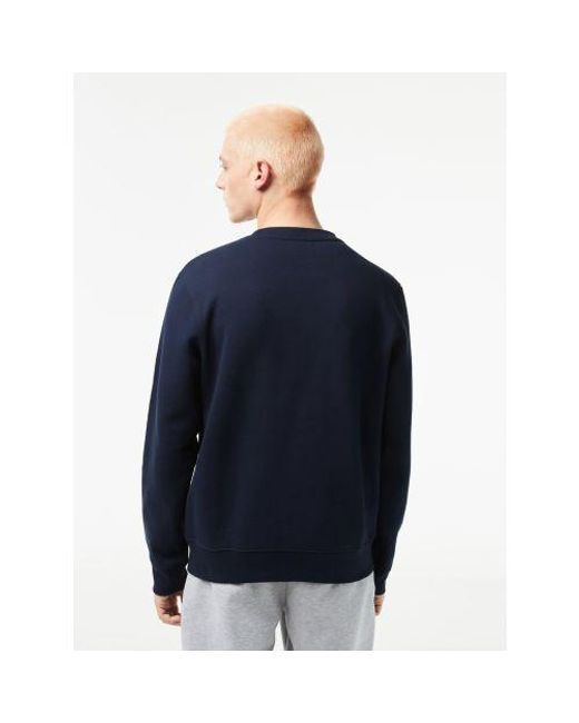 Lacoste Blue Cotton Sweatshirt for men