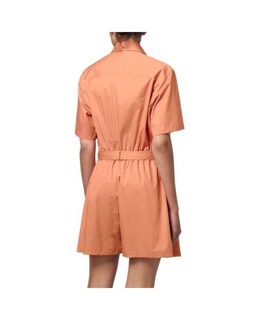Paul Smith Orange Button-Up Playsuit