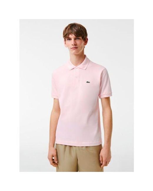 Lacoste Pink Flamingo L1212 Polo Shirt for men