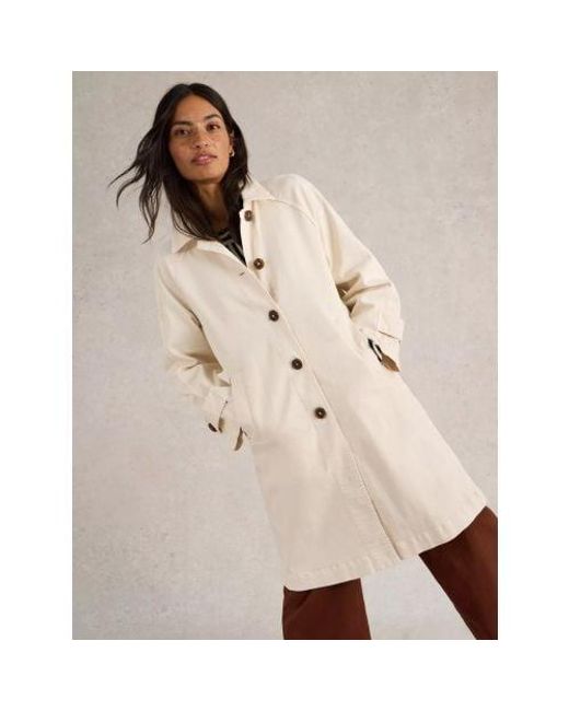 White Stuff Light Natural Oakleigh Denim Coat