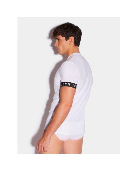 DSquared² White Crew Neck T-Shirt for men