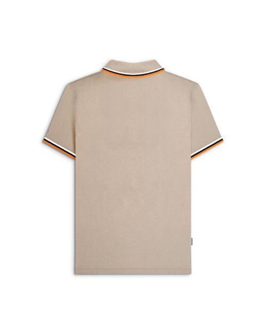 Lambretta Natural Cashew Triple Tipped Polo Shirt for men