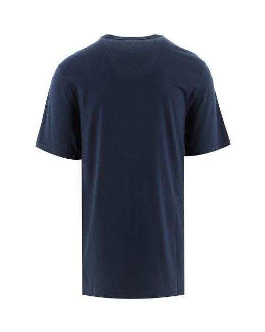 Barbour Blue Essential Sports T-Shirt for men