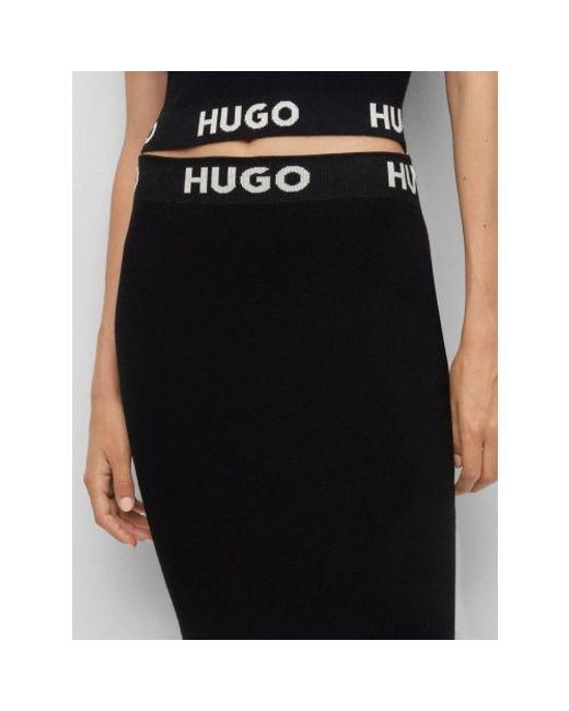 HUGO Black Sarmola Skirt