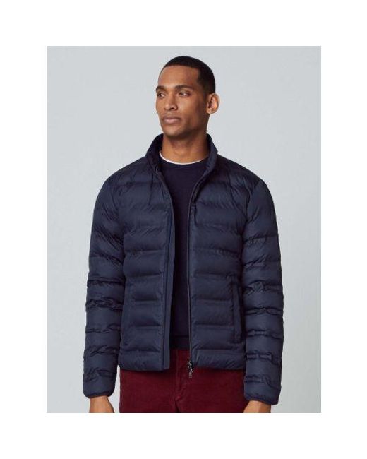 Hackett Blue Lightweight Moto Jacket for men