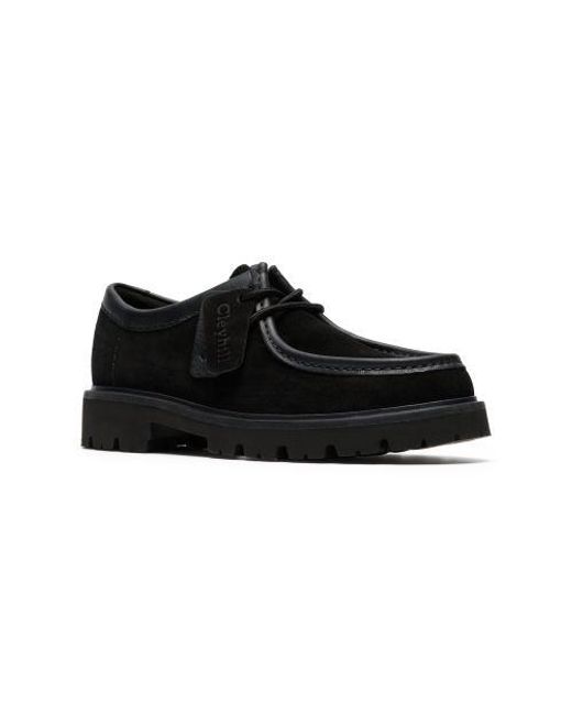 Clarks Black Cleyhill Seam Shoe for men