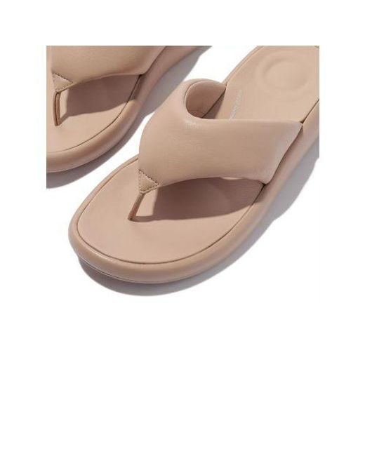 Fitflop Brown Classic Iqushion Leather Toe-Post Sandal