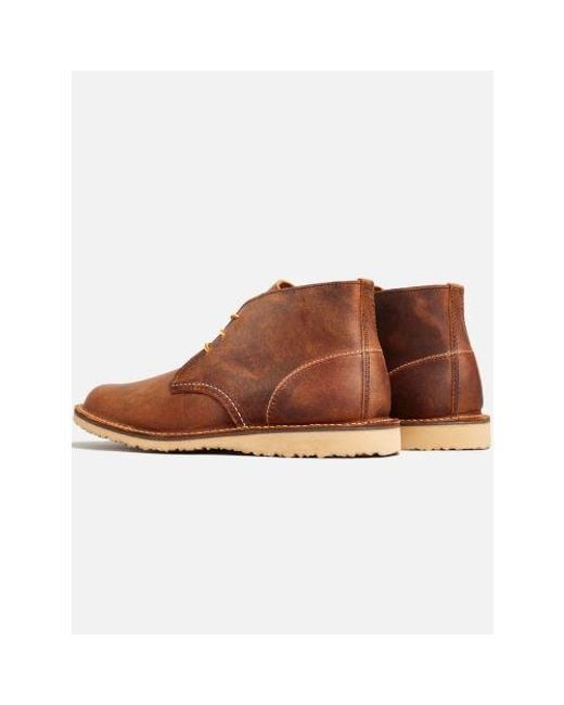 Red Wing Brown Wing Copper Weekender Chukka Boot for men