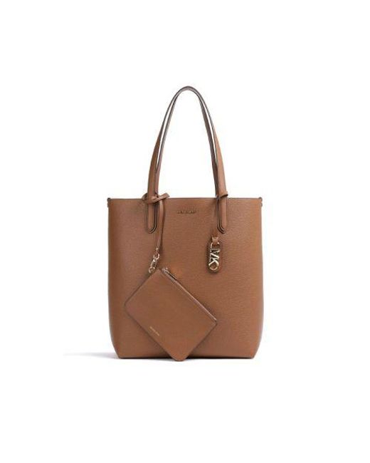 Michael Kors Brown Luggage Eliza Xl Reversible Tote Bag