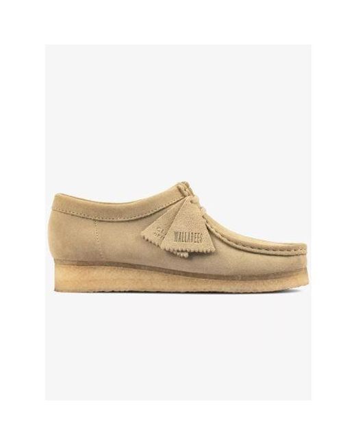 Clarks Natural Maple Suede Wallabee Shoe