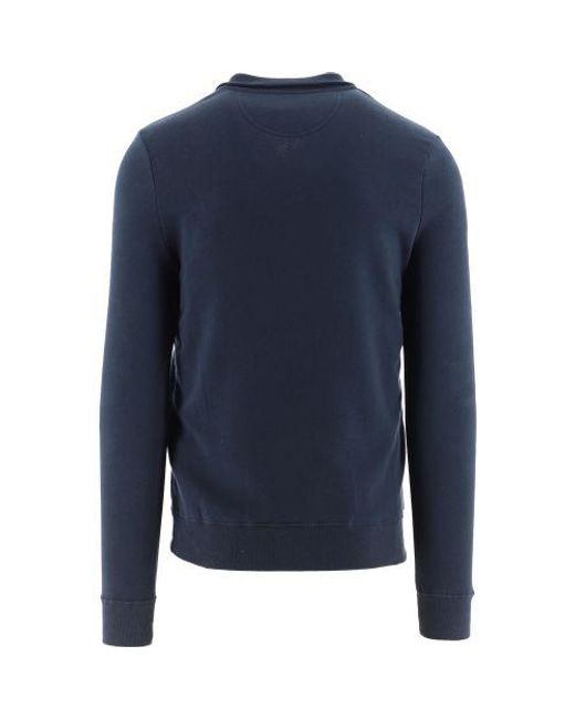 Barbour Blue International Essential Half Zip Sweatshirt for men