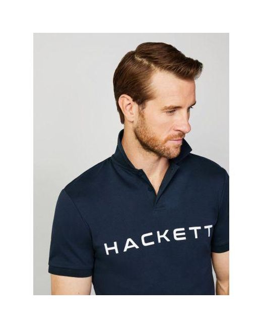 Hackett Blue Essential Polo Shirt for men