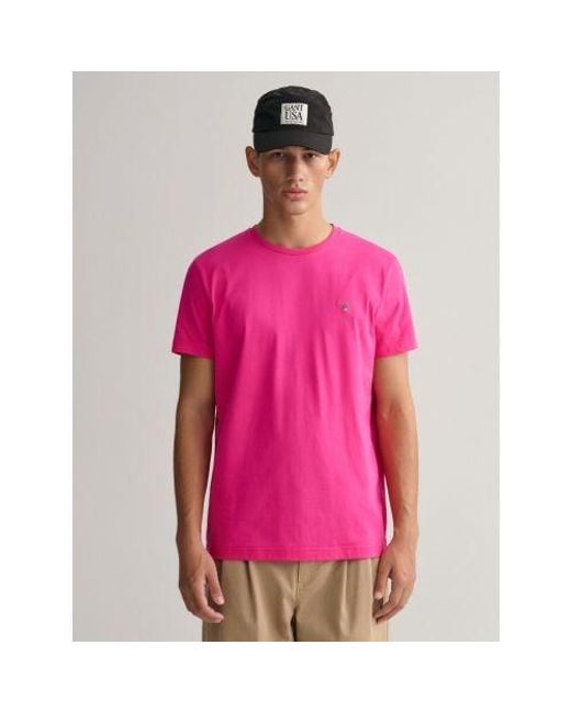 Gant Pink Hyper Original T-Shirt for men