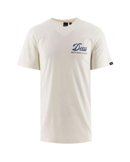 Deus Ex Machina White Vintage Ride Out T-Shirt for men