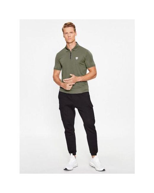 EA7 Green Beetle Logo Series Polo Shirt for men