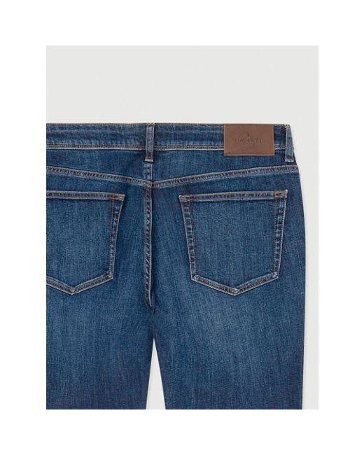 Hackett Blue Denim Vintage Wash Jean for men