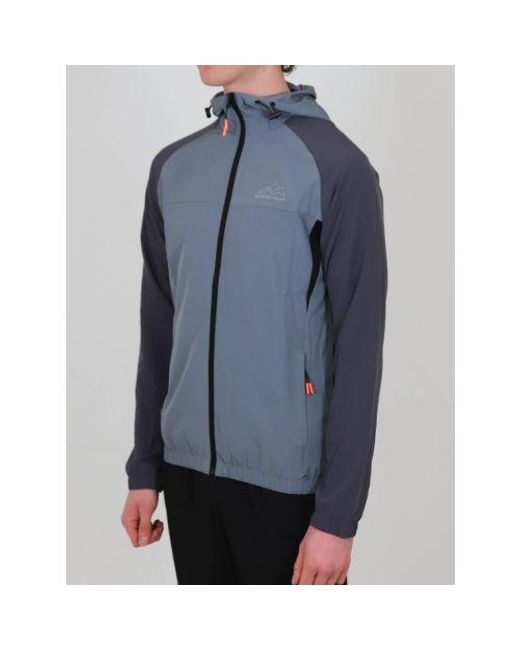 North Peak Blue Charcoal Valley Track Jacket for men