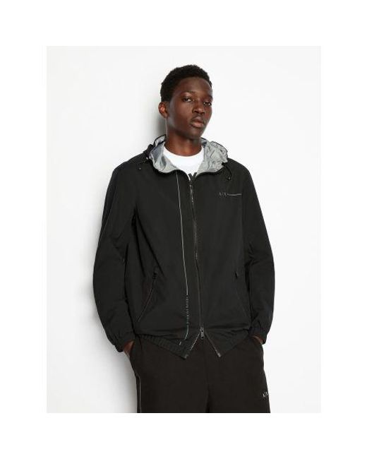Armani Exchange Black Zinc Blouson Jacket for men