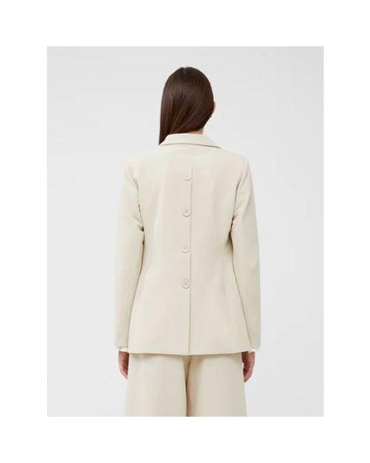 French Connection Natural Oyster Everly Suiting Blazer Jacket