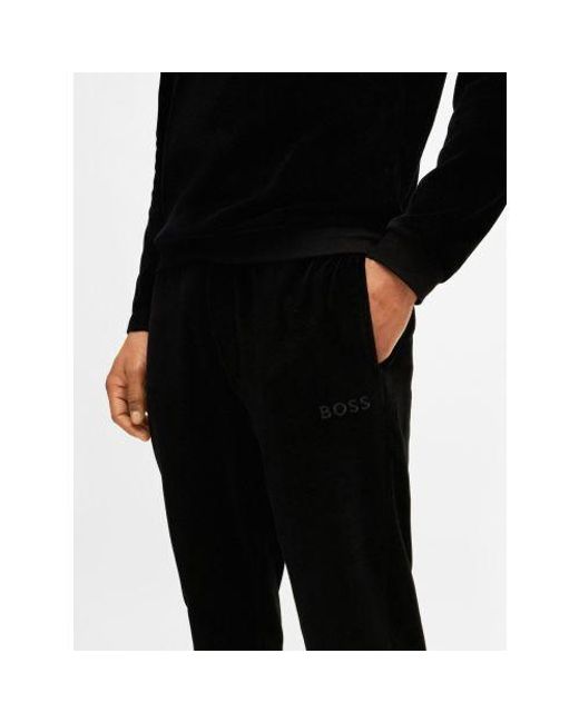 Boss Black Velour Jogger for men