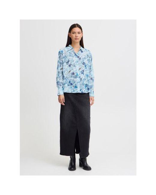 Ichi Blue Multi Art Ihneally Shirt