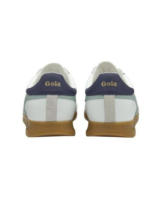 Gola Green Surf Plum Torpedo Leather Trainer