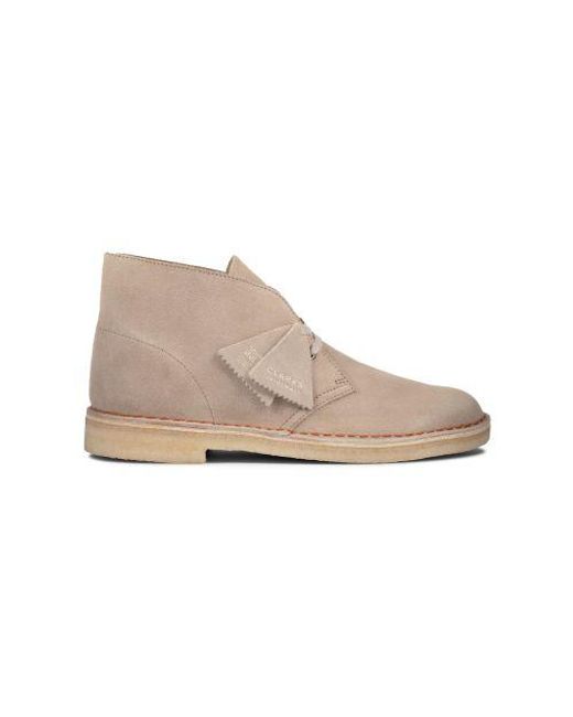Clarks Gray Sand Desert Boot for men