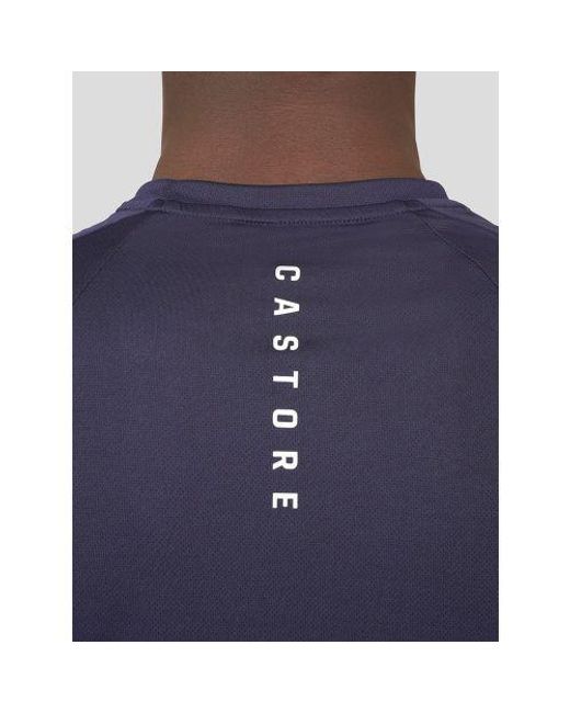 Castore Blue Mesh Mix T-Shirt for men