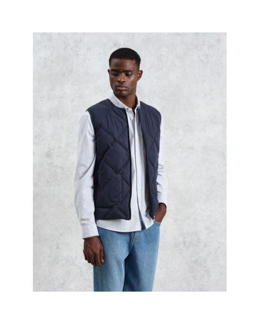 Wax London Blue Skye Gilet for men