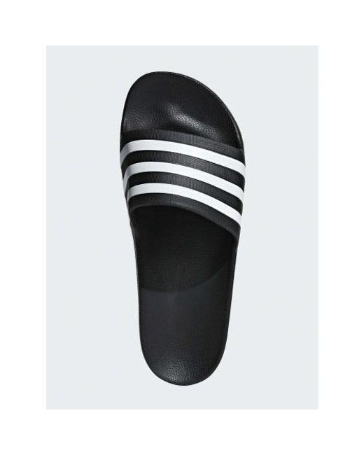 Adidas Black Adilette Aqua Slide for men