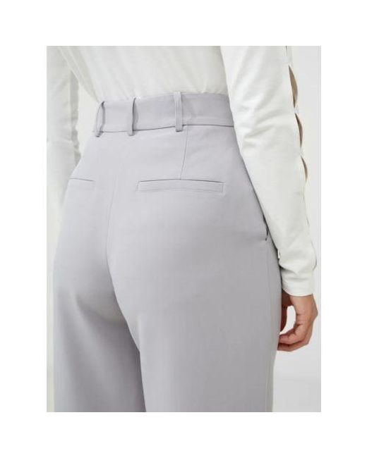 French Connection Gray Alloy Echo Crepe Trouser