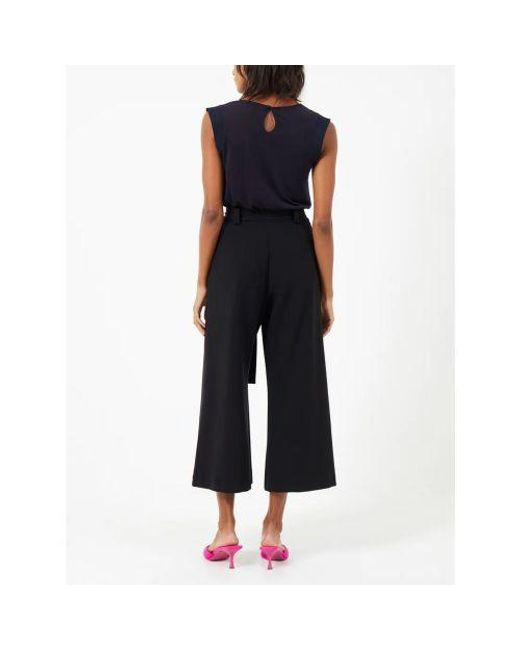 French Connection Black Whisper Belted Trouser