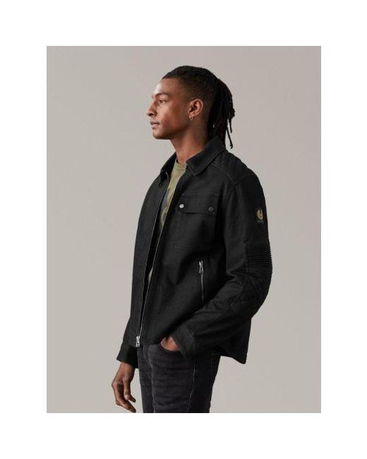 Belstaff Black Outrider Motorcycle Jacket for men