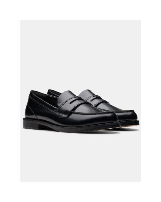 Clarks Black Straven Edge Shoe