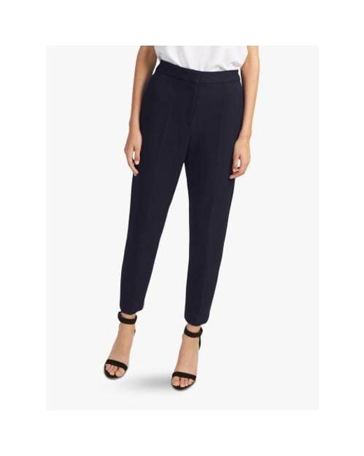 French Connection Blue Utility Whisper Ruth Tailored Trouser