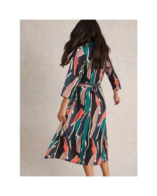 White Stuff Black Multicolour Ava Jersey Dress