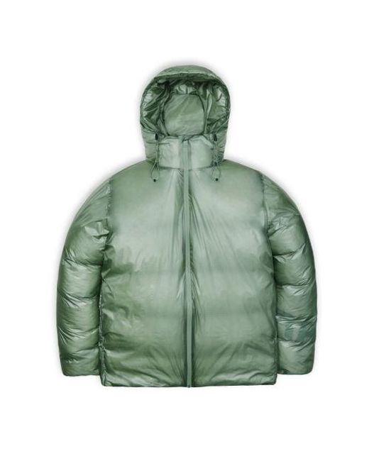 Rains Green Haze Kevo Puffer Jacket for men