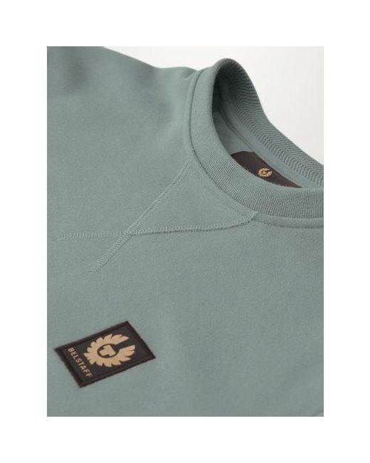 Belstaff Gray Mineral Cotton Fleece Sweatshirt for men