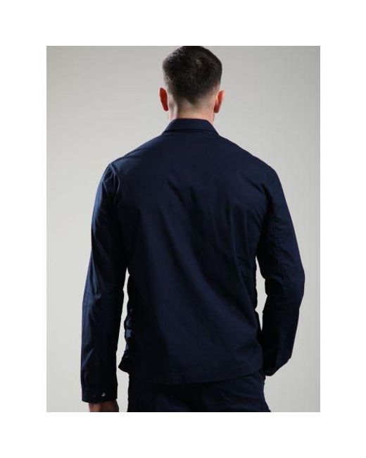 Marshall Artist Blue Seafield Overshirt for men