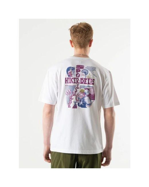 Hikerdelic White Sporeswear T-Shirt for men