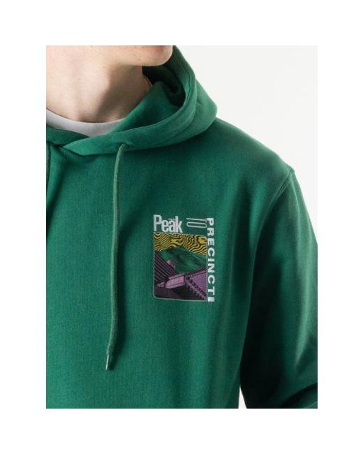 Hikerdelic Green Antique Hotel Hoodie for men