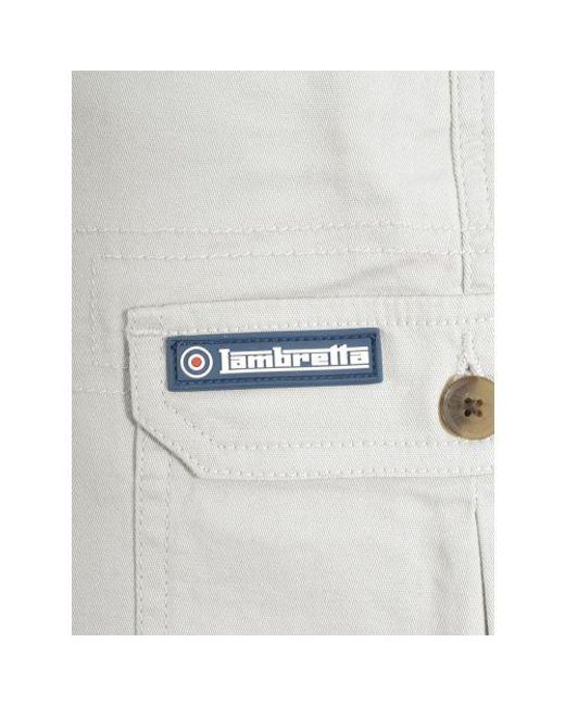 Lambretta Gray Oatmeal Cargo Short for men