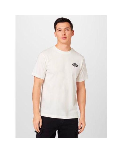 Replay White Natural Printed Logo T-Shirt for men