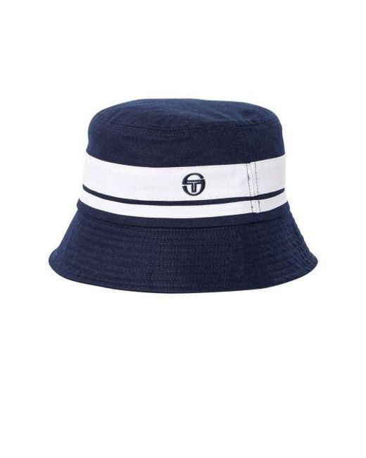 Sergio Tacchini Blue Maritime Newsford Bucket Hat for men
